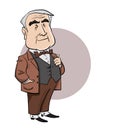 Briliant inventor and entrepreneur Thomas Edison