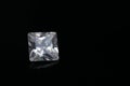 Briliant sparkling clear diamond, close up shoo