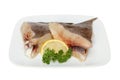 Brill fish steaks