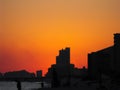 Brilliant beach sunset, Gulf Shores, Alabama Royalty Free Stock Photo