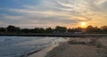 Brilliant Beach Sunset on Lake Erie