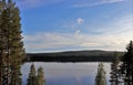 Beautiful late summer day in Norrbotten Royalty Free Stock Photo