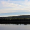 Beautiful late summer day in Norrbotten Royalty Free Stock Photo