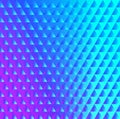 Brilliant blue pink pattern of triangles