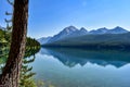 Blue Skies Over Bowman Lake West Glacier National Park Royalty Free Stock Photo