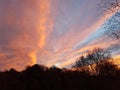 Brilliant Colour burst of clouds