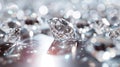 Brilliant cut diamonds sparkle intensely Royalty Free Stock Photo