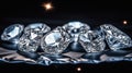 brilliant diamonds closeup shot