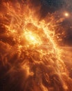 The brilliant explosion of a supernova Royalty Free Stock Photo
