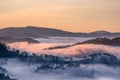 Brilliant fog on the plateau