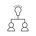 Brilliant mind Isolated Vector icon which can easily modify or edit