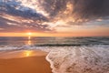 Brilliant ocean sunrise. Royalty Free Stock Photo