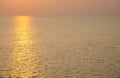 Brilliant ocean under sunset Royalty Free Stock Photo