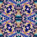 Brilliant peacock eye geometric wallpaper pattern. Elegant blur shimmer of colourful metallic bird plumage backdrop