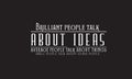 Brilliant people talk about ideas Royalty Free Stock Photo