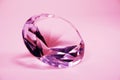 Brilliant pink diamond Royalty Free Stock Photo