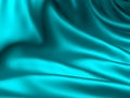 Brilliant Satin Sheet - Jewel Blue Silk Folded Background Royalty Free Stock Photo