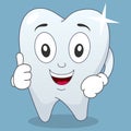 Brilliant Tooth Character with Thumbs Up