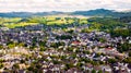 brilon germany from above in spring Royalty Free Stock Photo