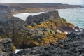 Brimketill naturally carved pool and lava beach in Reykjanes Penninsula