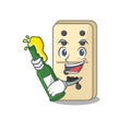 Bring beer isolated domino with the cartoon