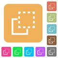 Bring element to front rounded square flat icons