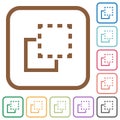 Bring element to front simple icons