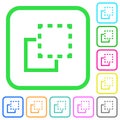 Bring element to front vivid colored flat icons icons