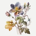 Bloom and Blossom A Beautiful Watercolor of Spring Flowers - Generative AI