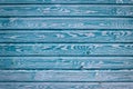 Bringt blue old painted vertical wooden planks. Abstract vintage wood background texture or banner Royalty Free Stock Photo