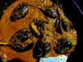 Brinjal or brinjaul Baingan Masala Indian spicy food