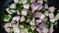 Brinjal curry with other Lankan spices