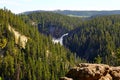 Brink of lower falls, Grand Canyon of Yellowstone National Park, Wyoming, USA Royalty Free Stock Photo