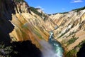 Brink of lower falls, Grand Canyon of Yellowstone National Park, Wyoming, USA Royalty Free Stock Photo