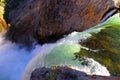 Brink of lower falls, Grand Canyon of Yellowstone National Park, Wyoming, USA Royalty Free Stock Photo