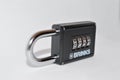 Brinks Re-settable black Combination Sports padlock Royalty Free Stock Photo