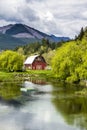 Brinnon Washington Barn by Pond