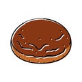 brioche bun food meal color icon vector illustration