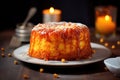 brioche cake close up food photography Royalty Free Stock Photo