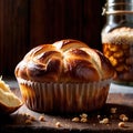 brioche freshly baked bread, food staple for meals