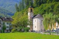 Lavertezzo in the Verzasca Valley, Ticino in Switzerland Royalty Free Stock Photo