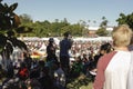 Brisbane, Australia - 18 April 2013: People festival at Brisbane Amusement Park