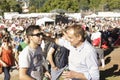 Brisbane, Australia - 18 April 2013: People festival at Brisbane Amusement Park