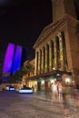 Brisbane, Australia - October 25th, 2014: Colour The City, visual light display in Brisbane City for the G20 meeting. Royalty Free Stock Photo