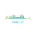 Brisbane, Australia skyline silhouette