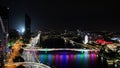 A beautiful December night in Brisbane, Australia Royalty Free Stock Photo