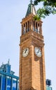Brisbane City Hall Clock Tower in downtown Brisbane, Australia, 2021