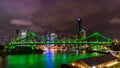 Brisbane City by Night - Queensland Australia
