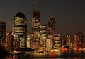 Brisbane City skyline at night Royalty Free Stock Photo