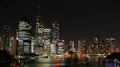 Brisbane City skyline at night Royalty Free Stock Photo